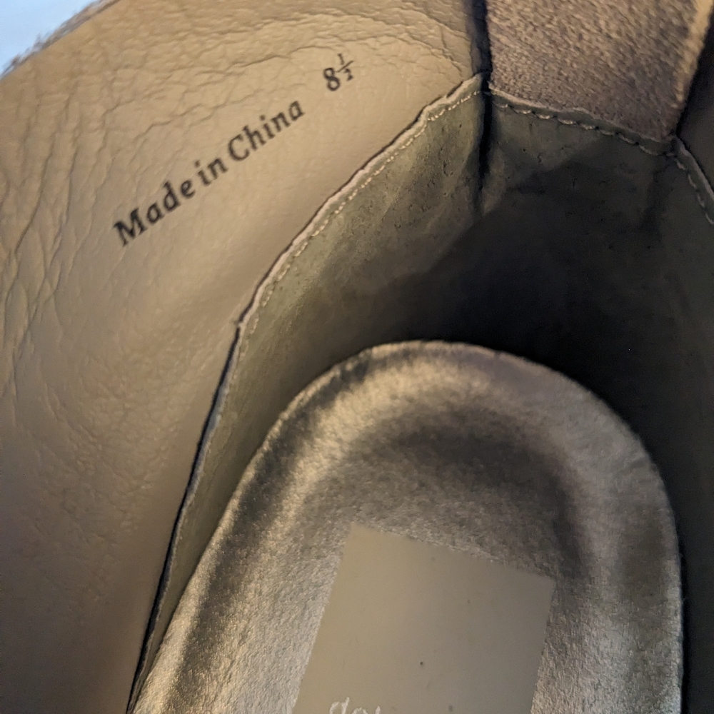 Dolce Vita Grey Suede Zip Shoes - Picture 3 of 7